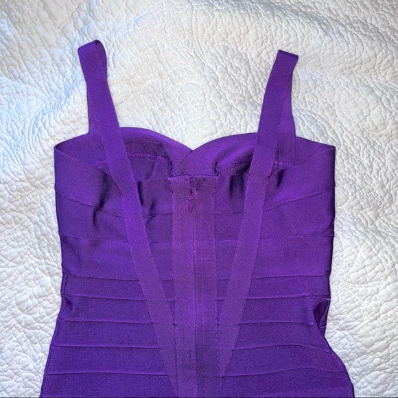 Purple Bandage/Bodycon Dress - Picture 8 of 10